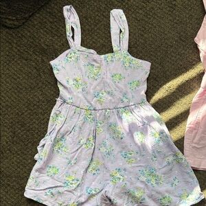 Art Class Lavender and Mint romper and pink old navy romper